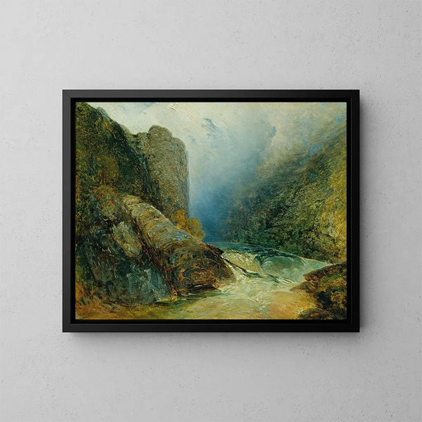 The devil's wall near Hohenfurt Kienberg - Adalbert Stifter — framed artwork on a wall