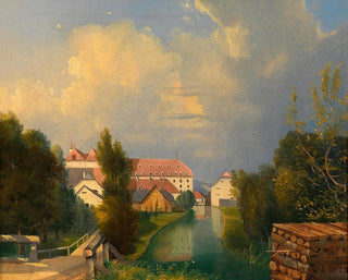 Garden of the Factory at Schwadorf - Adalbert Stifter — artwork view