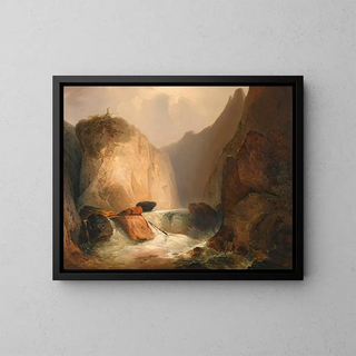 Fête sur la Moldau près de Hohenfurt - Adalbert Stifter — framed artwork on a wall