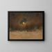 Landscape with Cloudy Sky - Adalbert Stifter — framed artwork on a wall