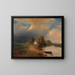 the Western Hungarian Plains with approaching storm - Adalbert Stifter — framed artwork on a wall