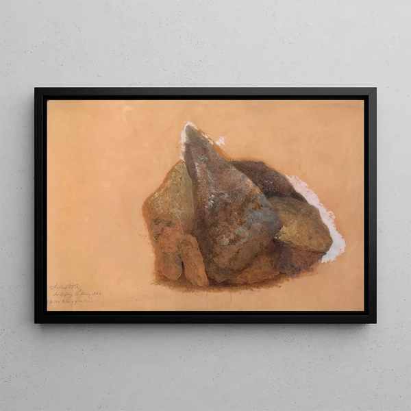 Study of Stone - Adalbert Stifter — framed artwork on a wall