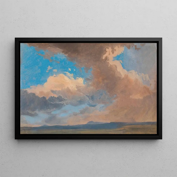 Study of Clouds - Adalbert Stifter — framed artwork on a wall
