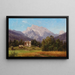 Motif of the Alps - Adalbert Waagen — framed artwork on a wall