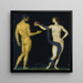 Adam and Eve - Franz von Stuck — framed artwork on a wall