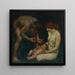 Adam and Eve, The Family - Franz von Stuck — framed artwork on a wall