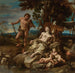 Adam and Eve with the children Cain and Abel - Lorenzo De Ferrari — artwork view