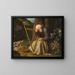 A Sleeping Harpist - Adam August Müller — framed artwork on a wall