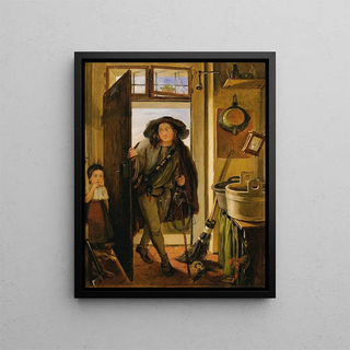 The Thread Binder in the Kitchen - Adam Brenner — framed artwork on a wall