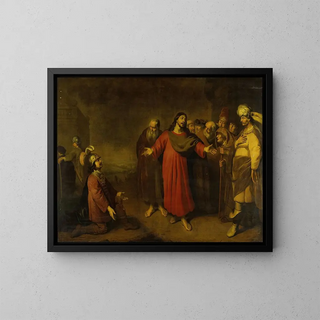 The Christ and the Centurion - Adam Camerarius — framed artwork on a wall