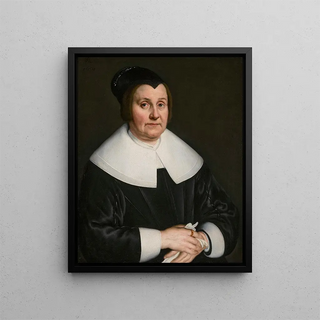Portrait of a Lady - Adam Camerarius — framed artwork on a wall