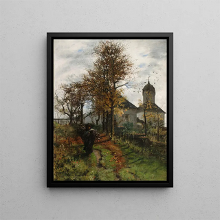 Presbytère abandonné - Adam Chmielowski | Painting — framed artwork on a wall