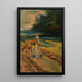 Nuages noirs section du triptyque Esquisse de désastre - Adam Chmielowski — framed artwork on a wall