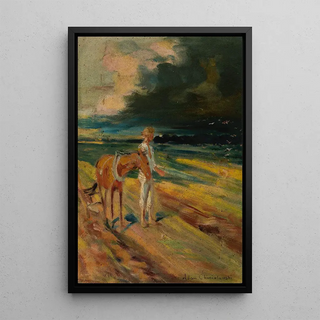 Nuages noirs section du triptyque Esquisse de désastre - Adam Chmielowski — framed artwork on a wall