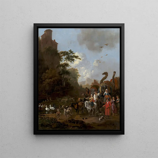 Noé quittant l'arche - Adam Colonia — framed artwork on a wall