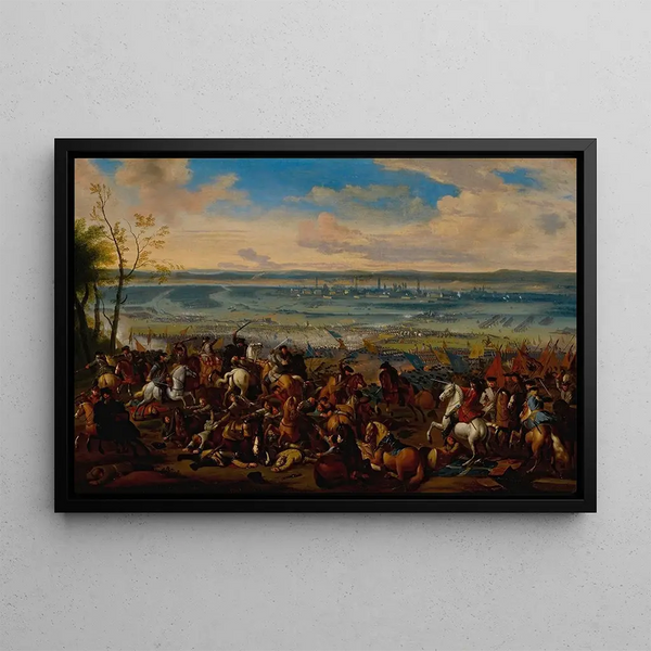Battle of Turin Meulen - Adam Frans van der Meulen — framed artwork on a wall
