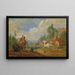 Cavalry Skirmish Painting - Adam Frans van der Meulen — framed artwork on a wall