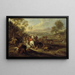 Choc de cavalerie ou Combat de cavalerie - Adam Frans van der Meulen — framed artwork on a wall