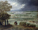 The Château Neuf de Saint-Germain-en-Laye and the gardens seen from the right bank of the Seine - Adam Frans van der Meulen — artwork view