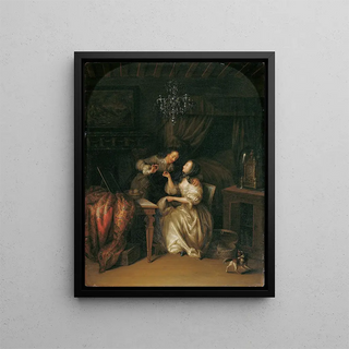 The Gallant Helper - Adam Johann Braun — framed artwork on a wall