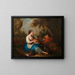 Erotic scene in the garden - Adam Johann Braun — framed artwork on a wall