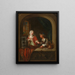 Genre Scene - Adam Johann Braun — framed artwork on a wall
