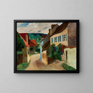 Landscape of Paris - Adam Malicki — framed artwork on a wall