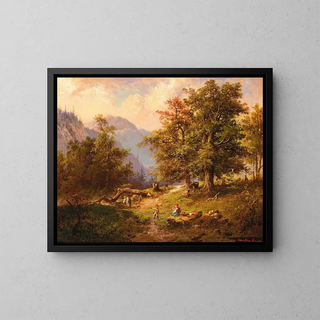 Repos dans la forêt - Adam Malinowski — framed artwork on a wall
