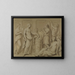 Ceremonial scene with Abundance and the Pan flutist - Adam Partnership — framed artwork on a wall