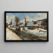 View of a Sub-Mountain Village - Adam Peczyski — framed artwork on a wall