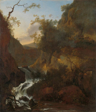 A waterfall - Adam Pynacker — artwork view