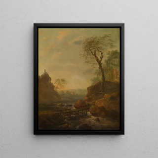 Landscape Painting - Adam Pynacker — framed artwork on a wall