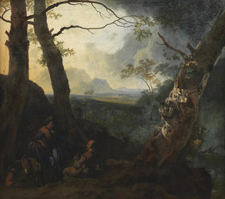 Landscape of the South with Shepherds - Adam Pynacker — artwork view