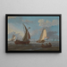 Ships Dutch offshore of the Netherlands - Adam Silo — framed artwork on a wall
