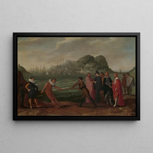Battle for the Golden Stick, world domination - Adam Willaerts — framed artwork on a wall