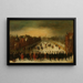 Le Vijverberg, La Haye en hiver avec le prince Maurits et sa suite au premier plan - Adam van Breen — framed artwork on a wall