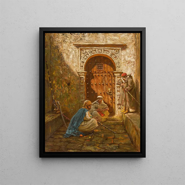 Les Gardes - Addison Thomas Millar — framed artwork on a wall
