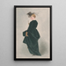 Dame in Green Dress - Adelaide Claxton — framed artwork on a wall