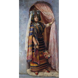 Une Ouled Naïl au pas de sa porte - Adèle Compin de Lurieux — artwork view