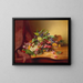 Still life with parrot - Adèle Schuster — framed artwork on a wall