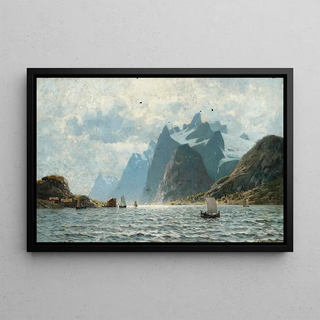 Adelsteen Normann - Fishing Vessels On A Norwegian Fjord.webp