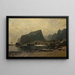Coastal Landscape Painting from Northern Norway - Adelsteen Normann — framed artwork on a wall