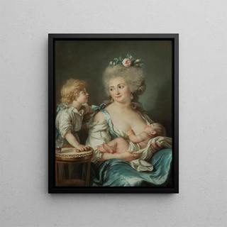 Madame Charles Mitoire née Christine Geneviève Bron 1760-1842 - Adélaïde Labille-Guiard — framed artwork on a wall