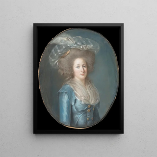 Madame Élisabeth of France 1764-1794 - Adélaïde Labille-Guiard — framed artwork on a wall