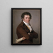 Portrait of Dublin Tornelle - Adélaïde Labille-Guiard — framed artwork on a wall