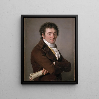 Portrait of Dublin Tornelle - Adélaïde Labille-Guiard — framed artwork on a wall