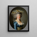 Portrait painting of Philiberte Orléans Perrin de Cypierre, Countess of Maussion - Adélaïde Labille-Guiard — framed artwork on a wall