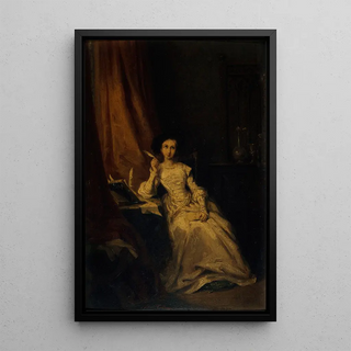 Reproduction of the painting Portrait painting of an actress - Adolphe-Anas Colin