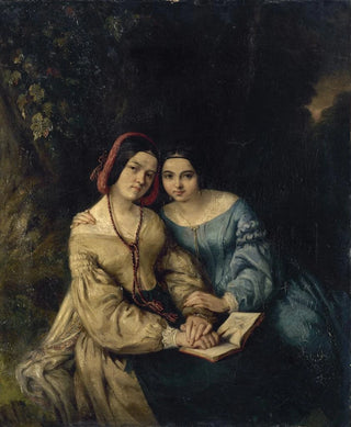 Portraits of Héloïse and Anaïs Colin by themselves - Adolphe-Anaïs Colin — artwork view