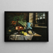 Nature morte with cat - Adèle Evrard — framed artwork on a wall
